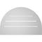 Ekena Millwork Round Top Surface Mount PVC Gable Vent: Functional, w/ 2"W x 2"P Brickmould Sill Frame, 24"W x 16"H GVPRT24X1603SF - alternate 3